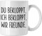 Trendation - Beste Freunde Tasse Geschenk Beste Freundin Freund Kaffeetasse Geschenkidee BFF Allerbeste Freundin Spruch Geburtstag Freundinnen (Weiß)