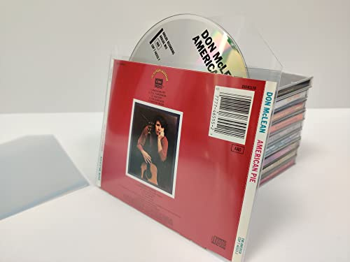 CD Double Jewel Case Replacement Clear Sleeve Premium Material (25)