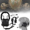 WLXW Taktisches Headset Mit Mehreren Drehwinkeln (Am Kopf Und Am Helm Montiert), Militärische Airsoft-Kopfhörer Mit Geräuschunterdrückung Und Adapter Für Taktische Helmschienen,Black g