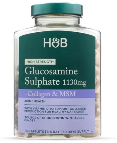 Holland & Barrett höghållfast glukosamin och kondroitin komplex 180 tabletter