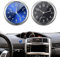 Tulov 2 Stück Car Clock, Blau und Schwarz Auto Uhr, Mini Fahrzeug Armaturenbrettuhr, Mit Doppelseitigem Aufkleber und Lüftungsclip, Selbstklebend Leuchtende Quarz-Autouhr für jedes Auto