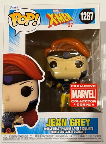 POP! Funko Marvel Collector Corps Exclusive X-Men '97 Jean Grey #1287 w/Acrylic Case!