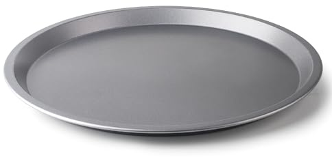 Lacor - 68473 - Molde Pizza, Bandeja Pizza Horno, Molde Antiadherente, Colección Delize, Libre de PFOA, Apto para Horno, Frigorífico y Congelador, Acero al Carbono, Ø34 cm, Altura 2 cm