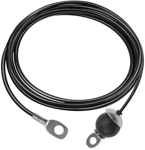 Ezweiji Gym Kabel Draht Fitnessgerät Stahlseil für Latzug Kabelzug Seilzug Fitness Home Gym Riemenscheibensystem (mit Schwerkraftkugel, 4m)