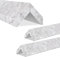 Aeco Sound® - 3 x Kantenschutz, selbstklebend - 3 Stück, Winkelprofile je 30 cm, PET Filz - für Baby-Betten, Möbel, HomeOffice - Elegant & Sicher (Grau)