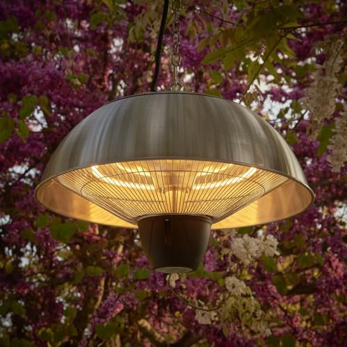 Heatlab Infrared Hanging Patio Garden Heater 1.5kW IP34 in Stainless Steel