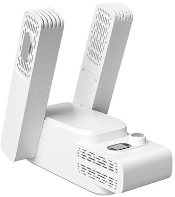 Asciuga scarpe elettrico, asciuga stivali, asciuga scarpi, con funzione timer e luce UVC, ad asciugatura rapida per asciugare scarpe, stivali, guanti e calze