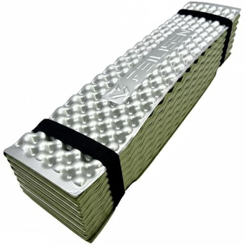 Folpus Colchoneta para Acampar Esterilla Colchón Plegable Espuma Ligera Diseño Ergonómico Compacto Adecuada para Camping Deportes Aire Libre Picnics Vacaciones Parque, Verde Militar