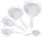 KitchenCraft Colador de plástico redondo de malla de nylon extrapequeño, 7 cm (3), blanco