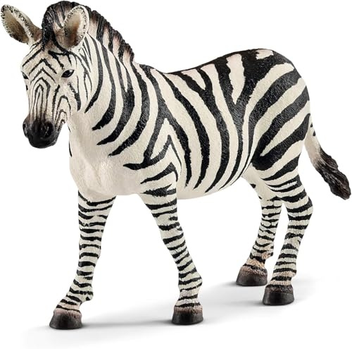 SCHLEICH WILD LIFE | Zebra Femmina 14810 | figura animale dettagliata | giocattolo zoo | fantastico regalo per bambine e bambini | decorazione per compleanno | dai 3 anni | 12 x 3 x 9 cm