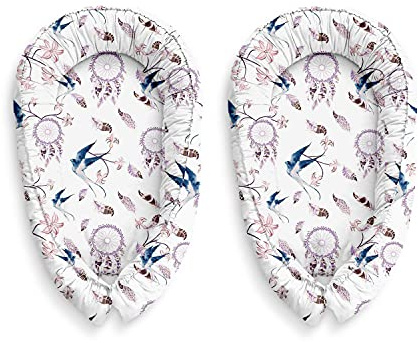 KOSPU Multifunktionell mysig babynest-kokong för babys och spädbarn, bo, resesäng, 100% bomull, antiallergisk