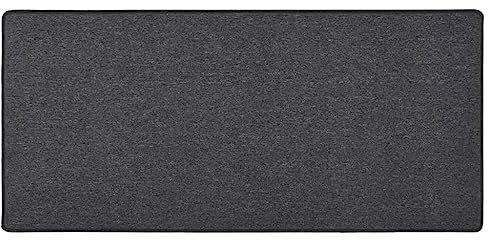 vidaXL Teppichläufer Teppich Läufer Flurteppich Küchenläufer Küchenmatte Wohnzimmerteppich Küche Flur Schlafzimmer Anthrazit 80x150cm Nadelvlies