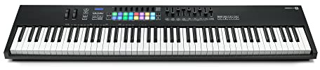 Novation Launchkey 88 [MK3] - Tastiera MIDI di alta qualità a 88 note per creare musica con espressività, nero