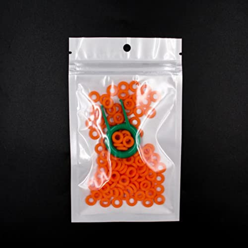 CTLH20 125 Stück Tastatur-O-Ring Tastenkappen Silikonkautschuk O-Ring Schalter Schalldämpfer Dämpfer Tastenkappe Silikon-Dichtungsring Ersetzen-OD9xID4xCS2.5mm,Orange