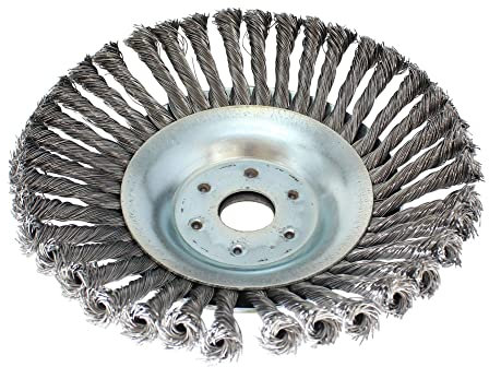 SECURA Unkrautbürste 25,4x200mm kompatibel mit Ikra Benzin-Freischneider