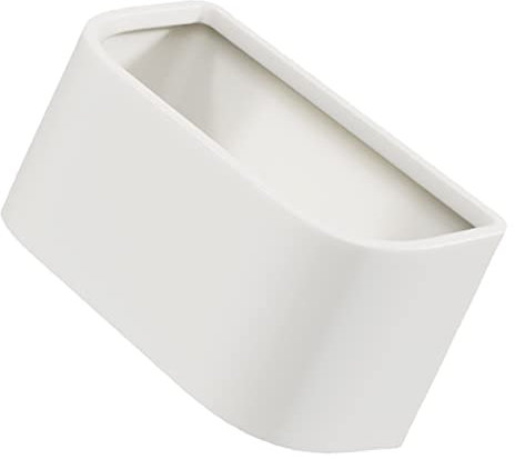 Cabilock Poubelle Suspendue Sans Perçage Pour Cuisine Et Salle De Bain Petite Corbeille Murale Pp Et Hips Robuste Et Élégante Design Blanc Simple Pour Évier Et Bureau