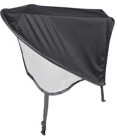 TOBBOMEY Toldo para Cochecito de Spandex Negro Protector Solar Viento Cobertura Amplia para Fácil Instalación y Protección UV Portátil