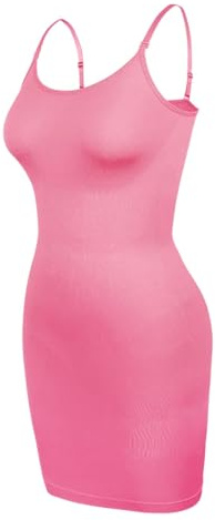 ISCBAFYX Damkroppsklänning Dam Shapewear Klänningar Magkontroll Kroppsbantning Midja Rumplyftare Bodysuits Camisole Klänningar Damunderkläder