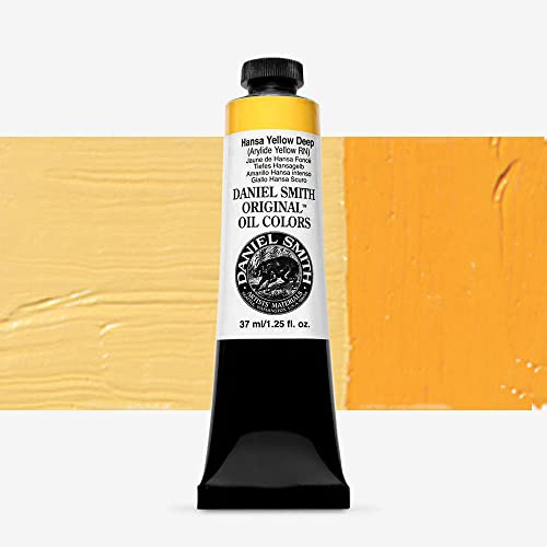 DANIEL SMITH Original Oil Color Paint, 37ml Tube, Hansa Yellow Deep, 284300031