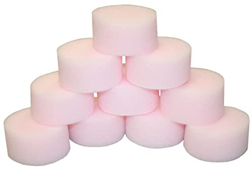 Eulenspiegel 990131 - Schmink-Schwämmchen, 10 Stück, feinporig, Schminken, Make Up Schwamm, Karneval, Halloween, Mottoparty