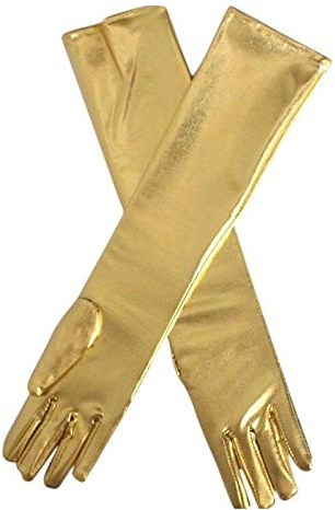 Flora Satin Flower Girl Bridesmaid/Children Long Fingered Wedding/Communion/Cinderella Prom Costume Glove,Elbow Length