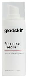 Gladskin ROSACEAR Cream für zu Rosacea neigende & empfindliche Haut (30ml) - Feuchtigkeitsspendende Gesichtscreme, dermatologisch getestet, parfümfrei & hypoallergen