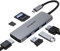 USB C Hub Multiport Adapter, 6 in 1 USB Type C Dongle Mac Accessories Converter with 4K HDMI, 3 USB 3.0, SD/TF Card Reader for MacBook Pro Air 2021 2020 2019 M1, Surface Go, Dell XPS 13 15 and More