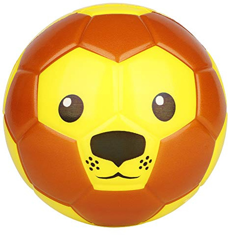 BORPEIN Ballon de Football Pro Mini, Ballon de Mousse de Style Animal de 6 Pouces pour Enfants - Matériel de Protection de l'environnement pour débutant, Doux et Plein d'entrain