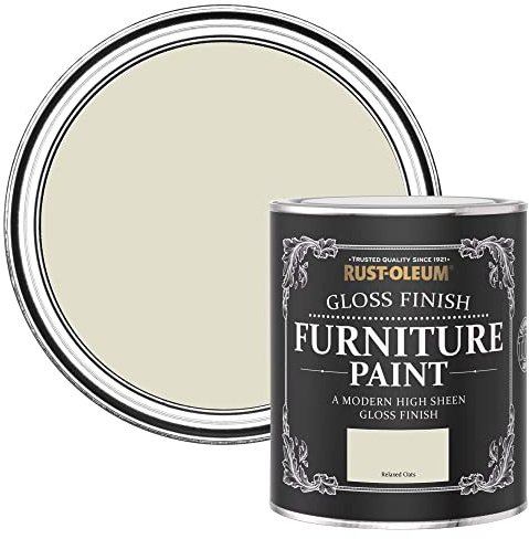 Rust-Oleum Beige Furniture & Skirting Board Paint in Gloss Finish Relaxed Oats 750ML