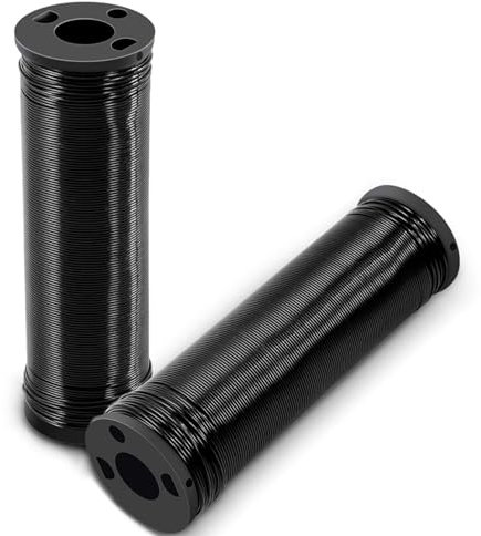 WAVATA Basteldraht Schwarz, 2 Rollen Blumendraht, 200m x 0.67mm Bindedraht zur Befestigung von Blumen Pflanzen Schmuck(100 m/Rolle)