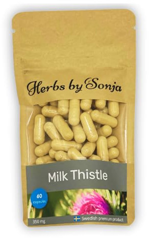Cardo Mariano 350 mg * 60 Capsule - Disintossicazione Naturale - Cardo Mariano Forte (Silybum marianum) - Altamente concentrato: estratto 20:1, 80% Silimarina