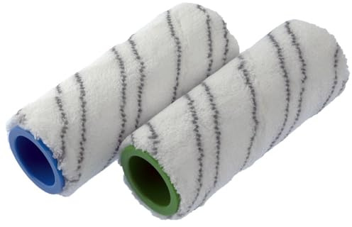 Roller Set for Karcher FC3 FC3D FC5 FC7 EWM2 Hard Floor Cleaner, Replacement Rollers Microfibre Rollers, Wet and Dry Set Rollers 2.055-006.0/2.055-007.0