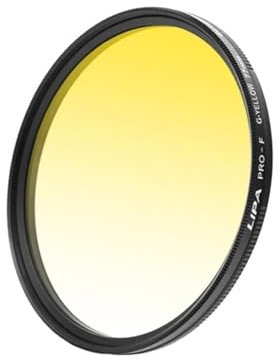 YEUBXDJ Filtre d'objectif Rond dégradé de Couleur for appareils Photo Reflex – Effets spéciaux for Une lumière équilibrée et Une Transmission élevée(Gradient Yellow 49mm)