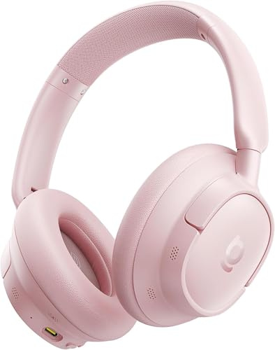 Baseus EH10 NC - Cuffie Bluetooth con isolamento acustico ibrido da -45 dB, con audio Hi-Res e LDAC e microfono da 5 Ki, 80 ore di autonomia, Bluetooth 6.0, connessione multipunto