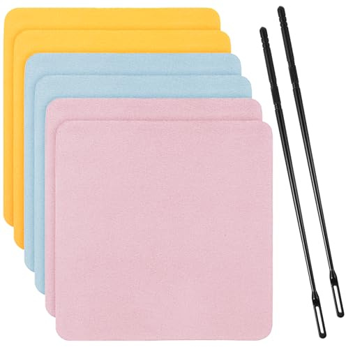 8 Stück Flötenputzer Set 6 Stk Reinigungstücher mit 2 Stk Flöten Reinigungsstab Flötenreinigungsset Querflöte Reinigungsset Zubehör für Die Pflege Ihres Instruments Saxophon Flöte Klarinette