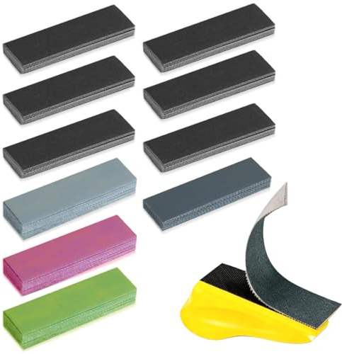 75Pcs Wet and Dry Sandpaper 9 x 3 cm Micro Sander Kit 120 to 5000 Grit