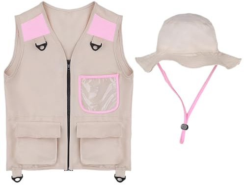 Generisch Gilet de pêche pour - Avec poches et vêtements respirants - Ensemble de gilets d'exploration en plein air pour - Pour filles, randonnée, pêche, camping, exploration, trekking