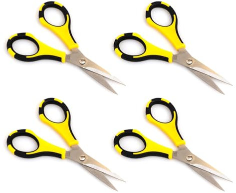 AMERICAN CRAFTS EK Success Cutter - Tijeras para hierbas (4 unidades), color negro y amarillo