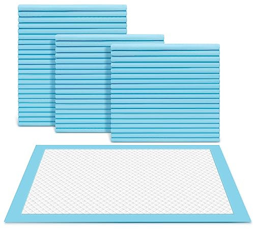 Einweg-Betteinlagen, 45 x 60 cm, 100 Stück, extra groß, super saugfähig, schützt vor Harn- und postpartalen Inkontinenzunterlagen