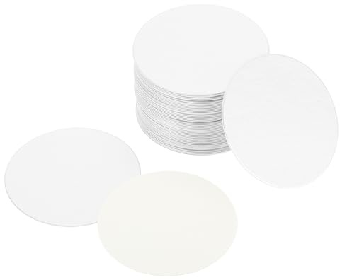 PATIKIL 50mm/1,95 Aluminio Lámina Tapa Revestimiento, 150uds Resistente Manipulación Inducción Calor Sellador Sellado Revestimientos para PE/HDPE Plástico Botella Tarro Tapa