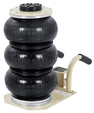 VNSMM wagenheber Auto Dreifach-Luftheber mit 3 Tonnen (6600 lbs) Kapazität, tragbarer pneumatischer Wagenheber, robust und schnell hebend Getriebeheber(Black)