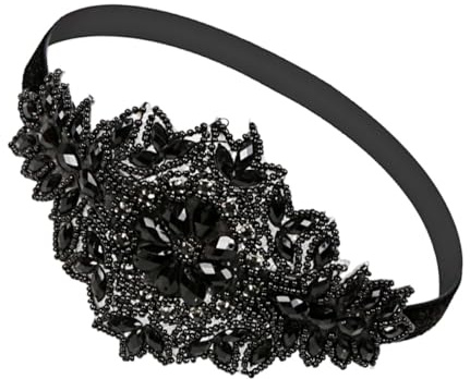 KOMBIUDA Bandeau Décoratif pour Fascinateur en Strass pour Mariage et Bal Costumé Femme