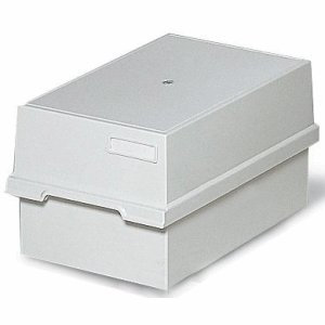 Multiform Karteikasten A4 quer 1200 Karten lichtgrau
