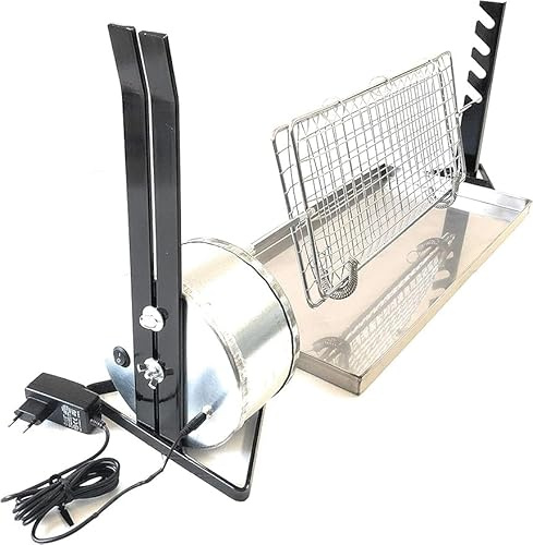ALLEGRI Elektrisk rotisserie Plus Spot ROSTFRITT STÅL 95 cm Nötkött 2 Rostfria spetsar Grillspett 50x22 cm Slickcarda 66x27 ROSTFRITT