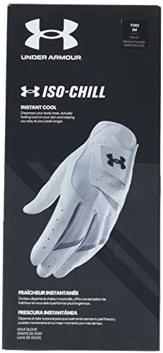 Under Armour boys Iso-chill Golf Glove Jr. , White (100) , Right Hand Youth Large