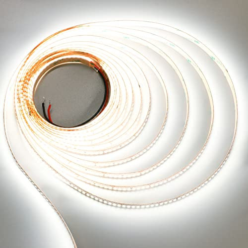 JOYLIT 15000LM Extrem Hell 24V LED Strip 5M 5000K Tageslicht Weiss 120W, UL CE Profi Hohe CRI 92+ Selbstklebend LED Streifen 224LEDs/M SMD 2835 IP20 Innen Licht Band für Industrie, Gewerbe, Zuhause