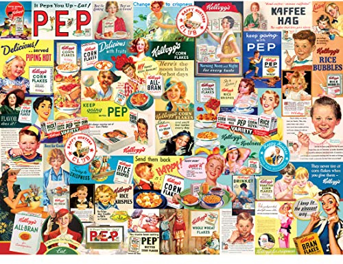 RoseArt - Kellogg's - Cereal Ads - 1000 Piece Jigsaw Puzzles for Adults
