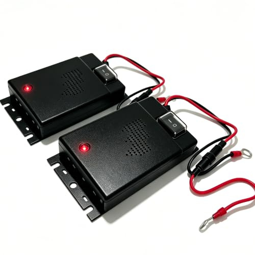 Etrogo Repelentes ultrasónicos contra roedores Martres Mouse Repeller para Coche alimentación por 12V 24V batería 2 Piezas