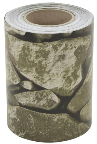 vidaXL Sichtschutzstreifen 2 STK., Sichtschutz Windschutz Wetterfest, Zaunblende für Metallzaun Gartenzaun, Zaunfolie, Steinoptik Grau PVC