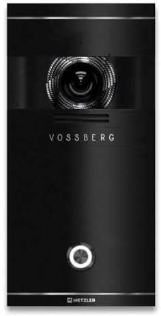 Metzler VDM10 2.0 Videoportero con abridor de puerta, conexión LAN POE, intercomunicador de puerta con cámara HD, 1 hogar familiar, sistema de intercomunicación, aplicación para smartphone, en